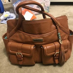 Lily Jade Camel diaper bag